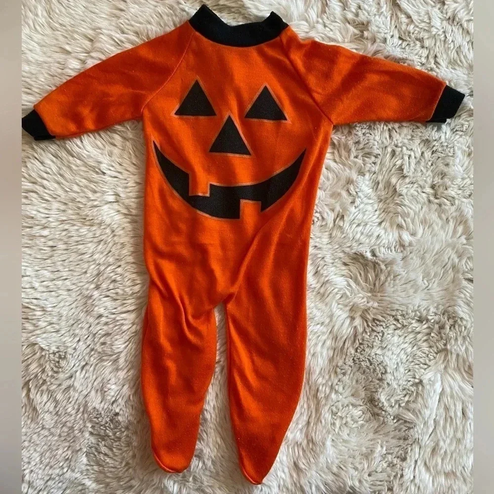 Vintage Lullaby Land Pumpkin Costume Sleeper, Newborn NB